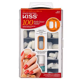 Kiss 100 Full Cover Nails Short Square 1ST
