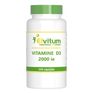 Elvitum Vitamine D3 2000IE Capsules 300CP