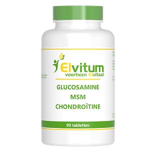Elvitum Glucosamine MSM Chondroïtine Tabletten 90TB Elvitum Glucosamine MSM Chondroïtine Tabletten 90TB