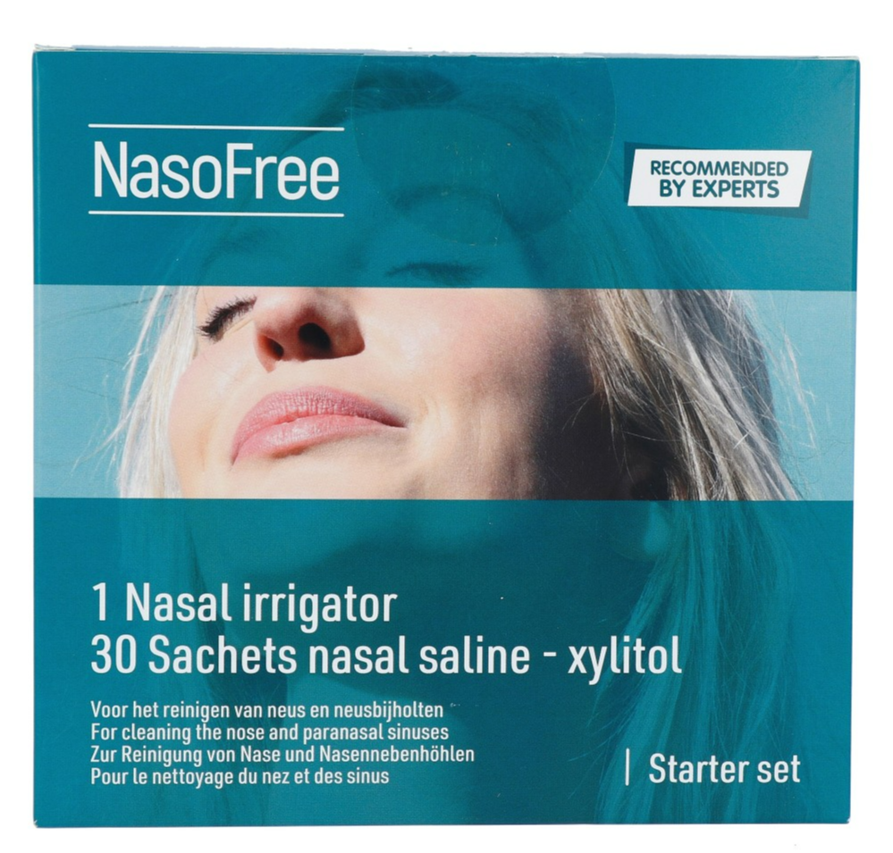 Dos Medical NasoFree Spoelzout Xylitol Startset afbeelding
