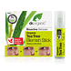 Dr Organic Tea Tree Blemish Stick 8ML foto verpakking met de losse blemish stick Dr Organic Tea Tree Blemish Stick 8ML foto verpakking met de losse blemish stick