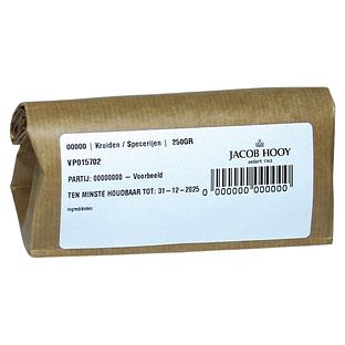 Jacob Hooy Lavasblad Gesneden 250GR
