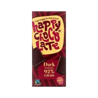 Happy Chocolate Dark 92% Cacao 85GR