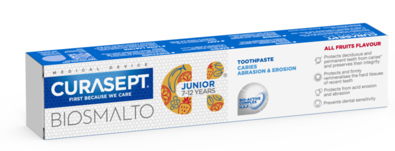Curasept Biosmalto Junior Toothpaste Caries, Abrasion & Erosion afbeelding