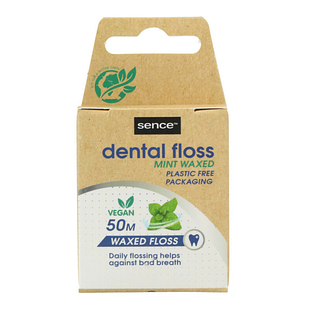 SenceFresh Freshmint Flosdraad Vegan 50M 1ST SenceFresh Freshmint Flosdraad Vegan 50M 1ST
