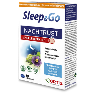 Ortis Sleep & Go Nachtrust Snelle Werking Tabletten 30TB Ortis Sleep & Go Nachtrust Snelle Werking Tabletten 30TB
