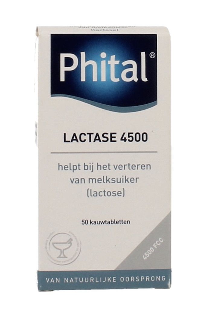 Phital Lactase 4500 Kauwtabletten Aardbei 50KTB