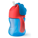 Avent Rietjesbeker Blauw-Rood 9M+ 1ST Zijaanzicht rietjesbeker
