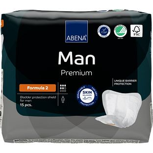 Abena Man Premium Formula 2 Inlegverband 15ST Abena Man Premium Formula 2 Inlegverband 15ST