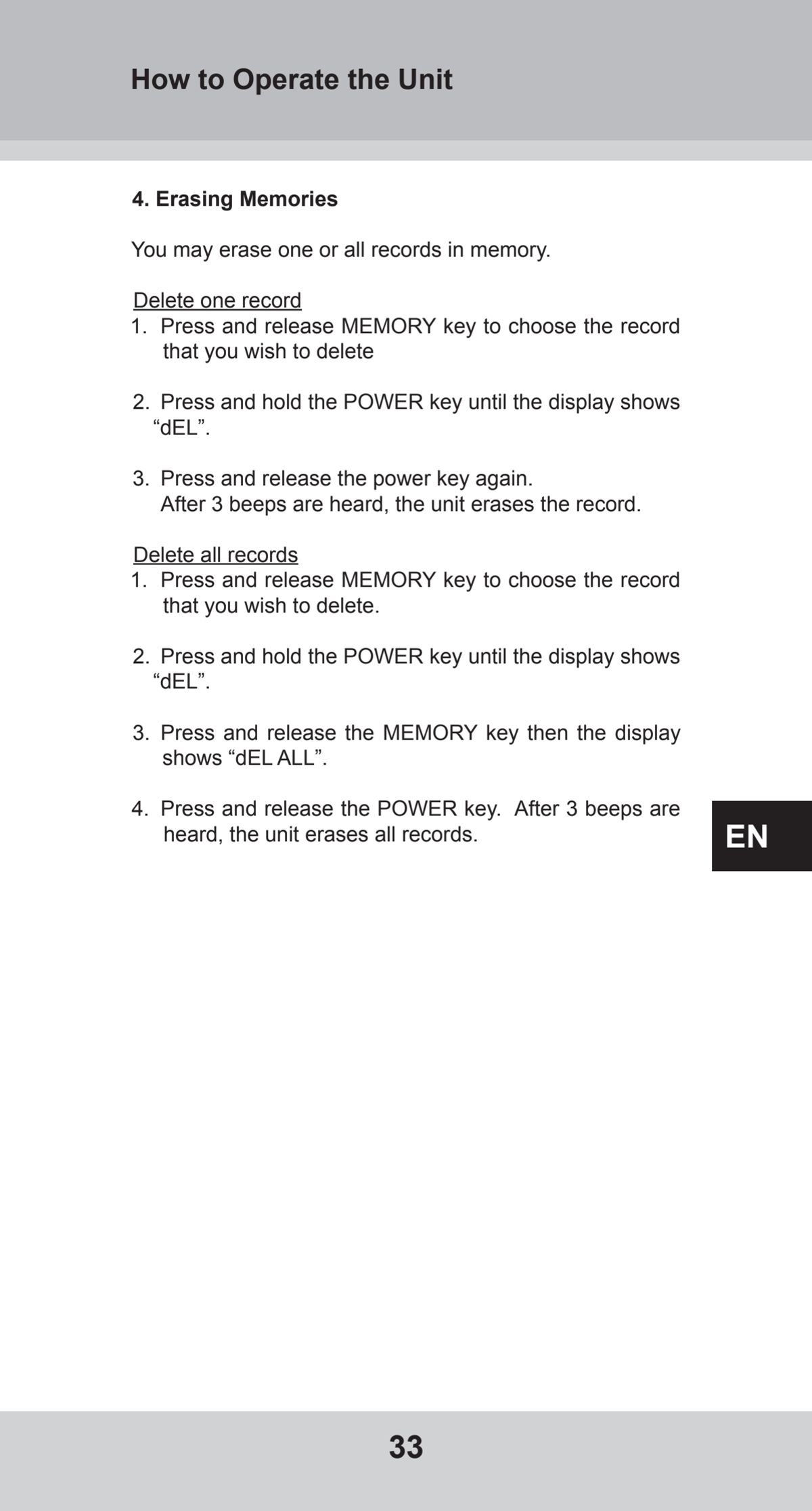 Bovenarm Bloeddrukmeter Desktop afbeelding van document #33, instructions