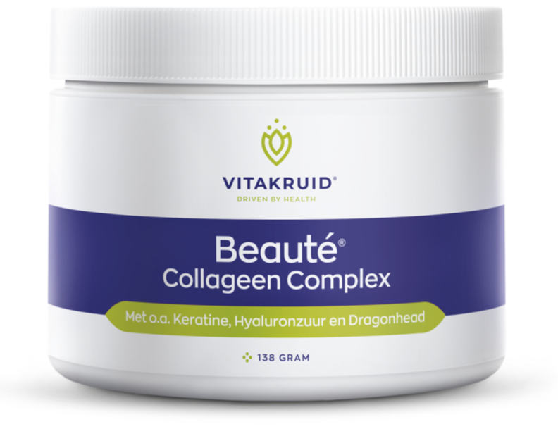Vitakruid Beauté® Collageen complex Keratine Hyaluronzuur Poeder 136GR