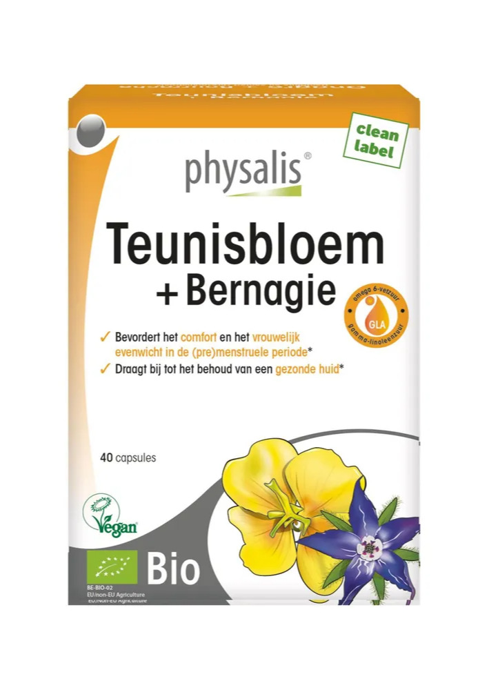 Physalis Teunisbloem + Bernagie Capsules 40CP