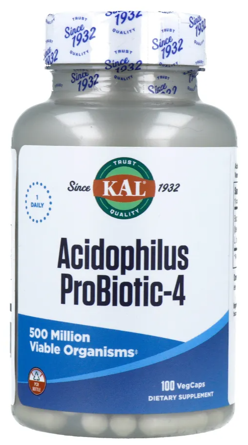 Kal Acidophilus 4 Capsules 100CP