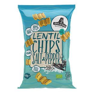 John Altman Lentil Chips Salt & Pepper Bio 75GR