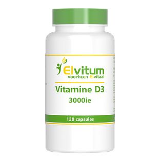 Elvitum Vitamine D3 3000 IE Capsules 120CP