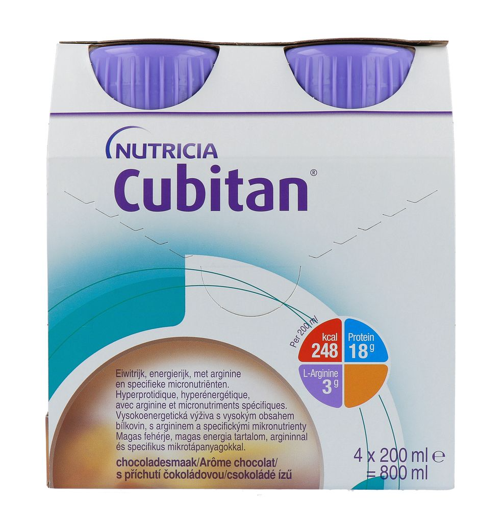 Nutricia Cubitan Chocolade 4ST