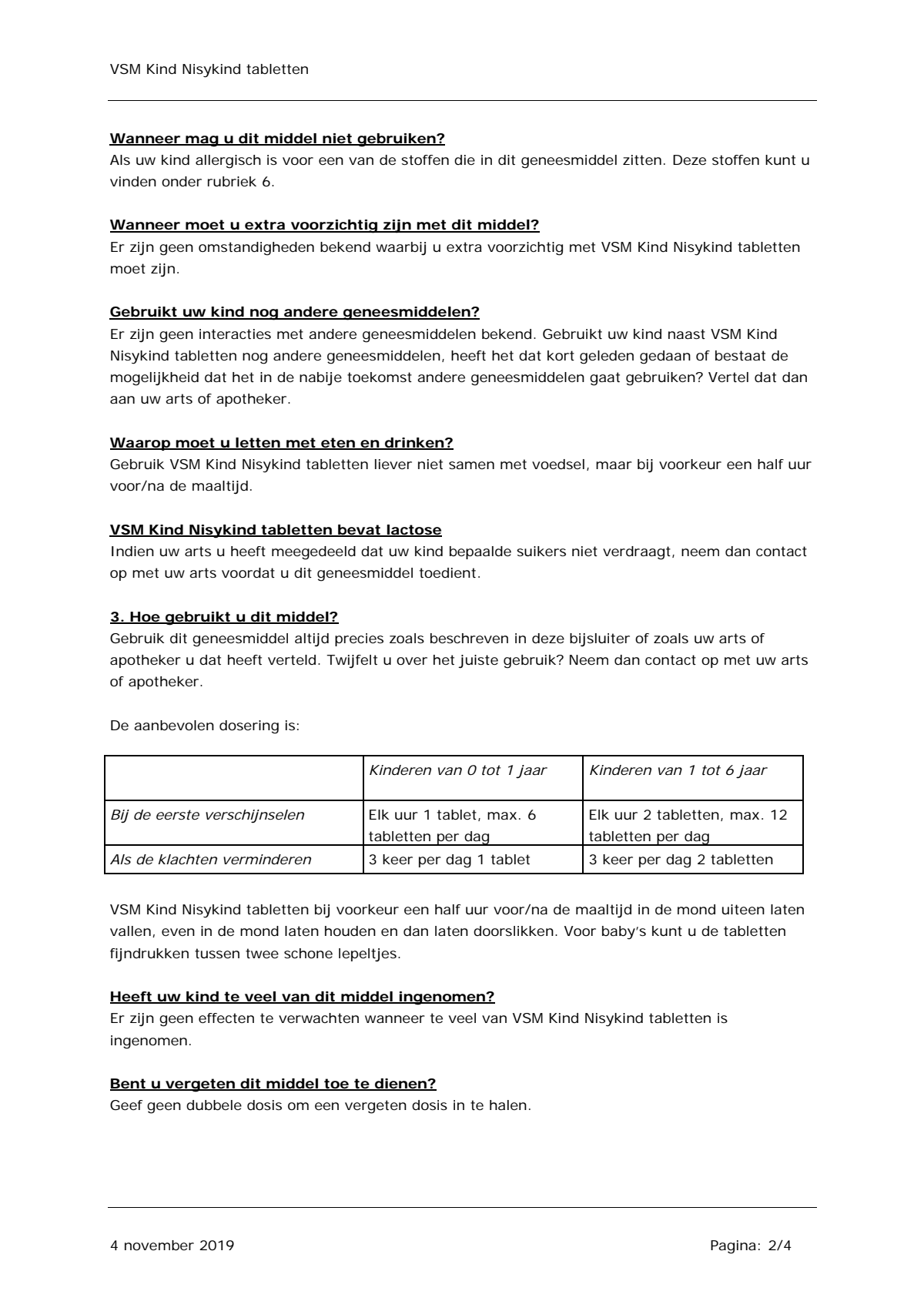 Kind 0-6 Nisykind Tabletten afbeelding van document #2, leaflet