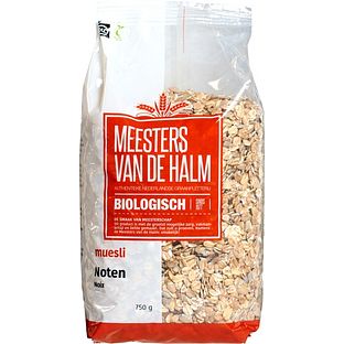 De Halm Muesli Noten Biologisch 750GR