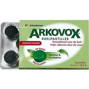 Arkopharma Arkovox Menthol & Eucalyptus Pastilles 8ST