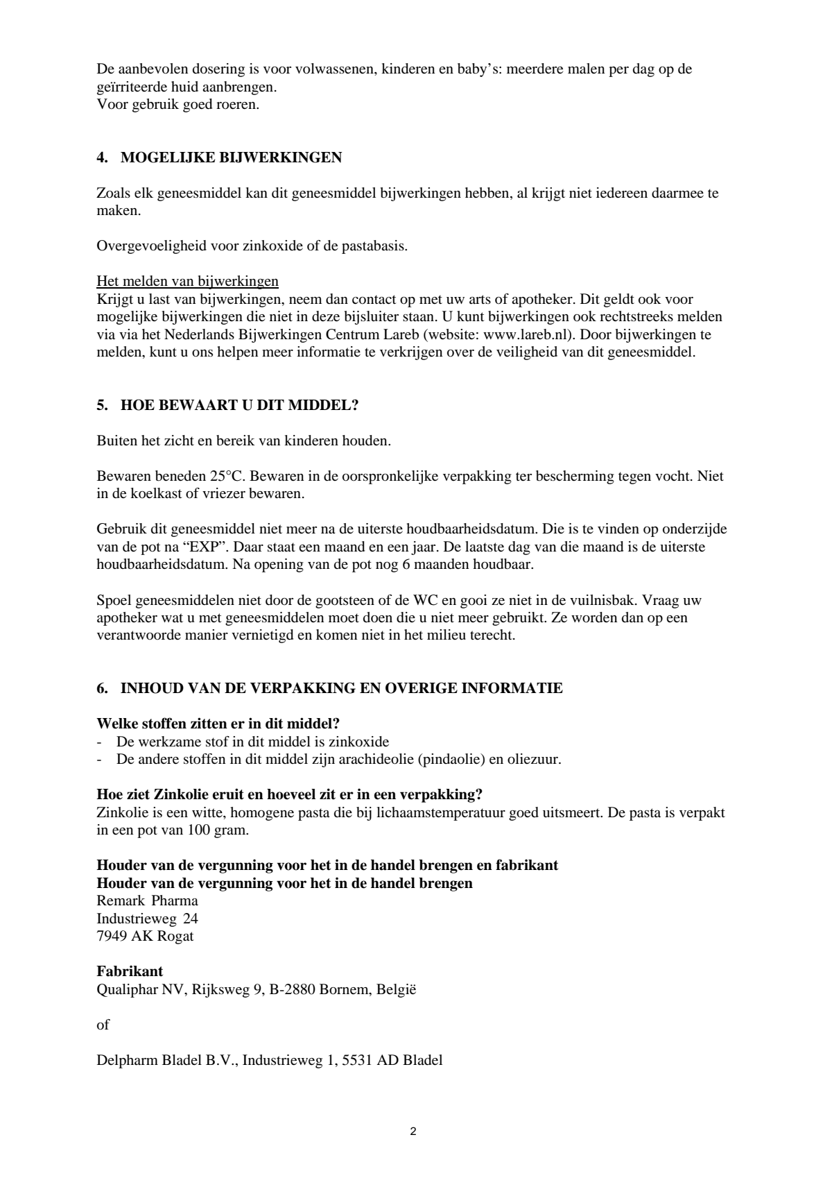 Zinkolie afbeelding van document #2, leaflet