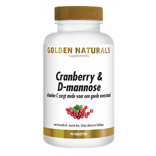 Golden Naturals Cranberry & D-Mannose Tabletten 90TB Golden Naturals Cranberry & D-Mannose Tabletten 90TB