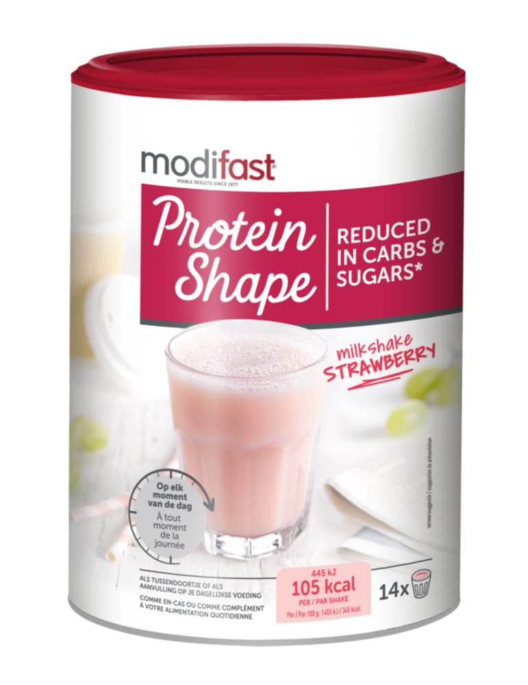 Modifast Protein Shape Milkshake Aardbei 420GR