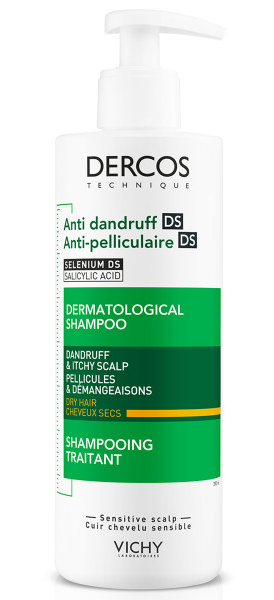 Vichy Dercos Technique Anti-Roos DS Shampoo - Droog haar