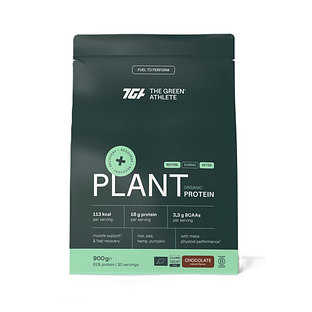 The Green Athlete Plant Protein Chocolate Bio Poeder 900GR The Green Athlete Plant Protein Chocolate Bio Poeder 900GR