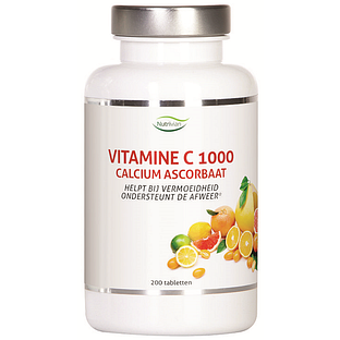 Nutrivian Vitamine C 1000 Calcium Ascorbaat Tabletten 200TB