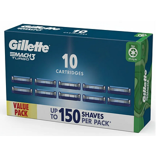 Gillette Mach3 Turbo Scheermesjes Value Pack 10ST