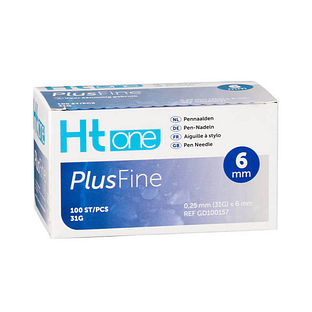 Ht One PlusFine Pennaalden 6 mm 31G 100ST Ht One PlusFine Pennaalden 6 mm 31G 100ST