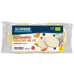 Damhert Biofood Rijstwafels Yoghurt 100GR