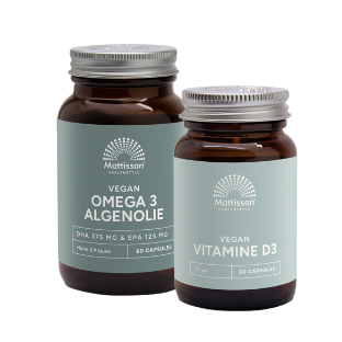 Mattisson HealthStyle -Omega-3 Algenolie en Vitamine D3 Combiset 2 Stuks Mattisson HealthStyle -Omega-3 Algenolie en Vitamine D3 Combiset 2 Stuks