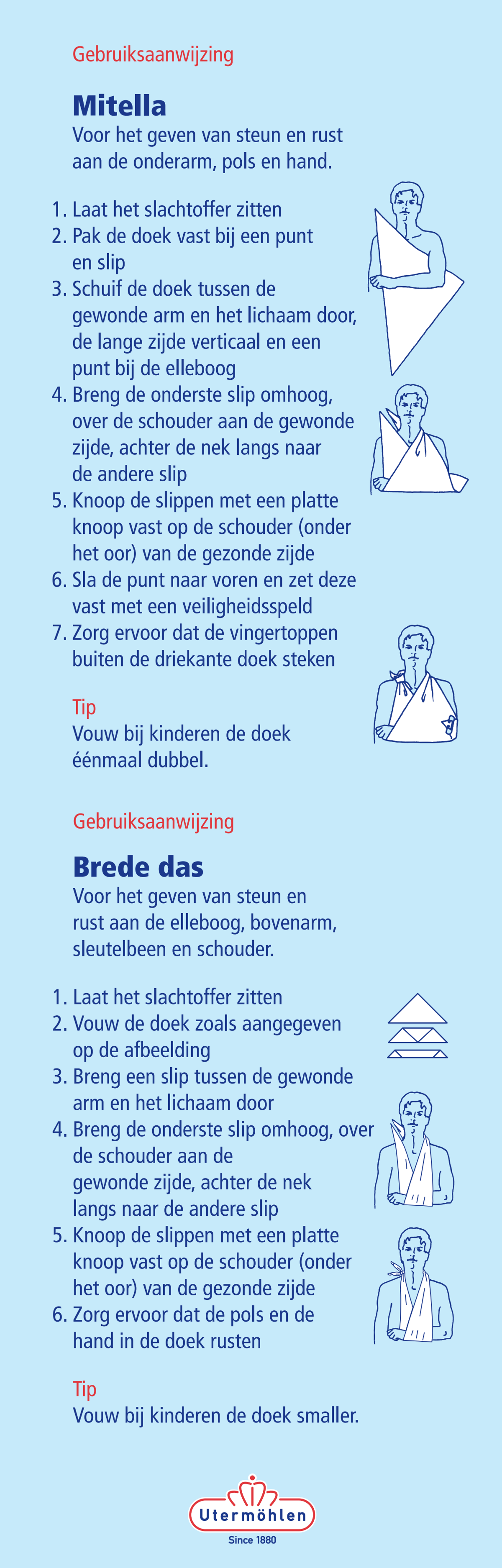 Mitella afbeelding van document #1, instructions