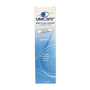 Unicare Alles-in-een vloeistof Voor Zachte Contactlenzen 240ML