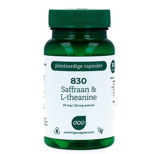 AOV 830 Saffraan L-Theanine Capsules 30VCP