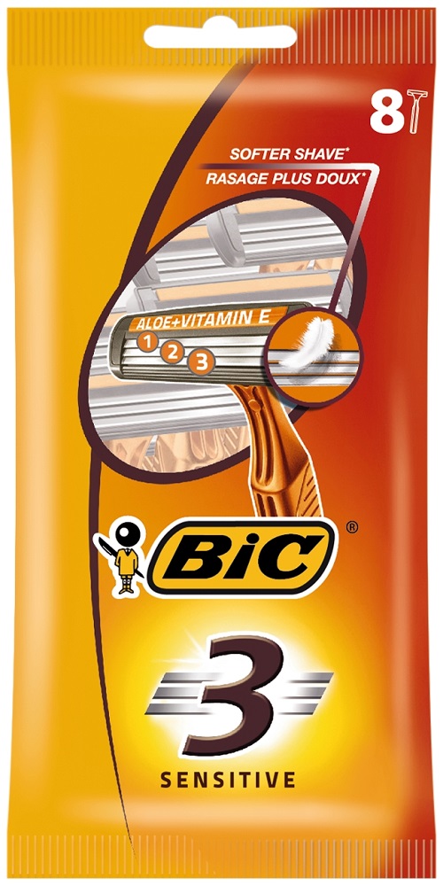 Bic 3 Sensitive Wegwerpscheermes afbeelding