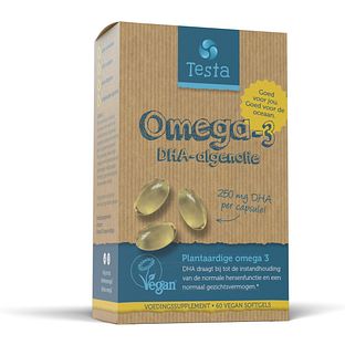 Testa Algenolie Omega-3 DHA Capsules 60SG