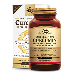 Solgar Full Spectrum Curcumin (Kurkuma) Capsules 90VCP