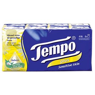 Tempo Zakdoekjes Plus 8ST