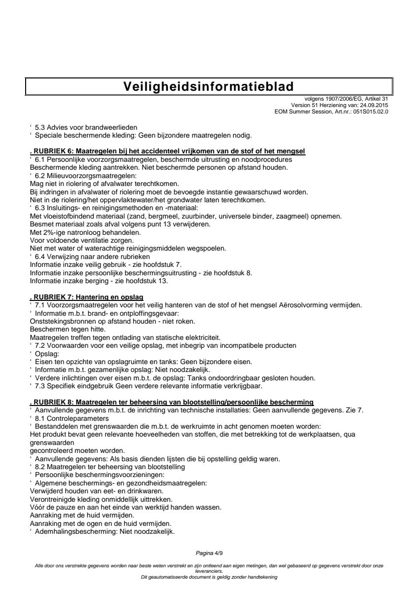 Essentiële Olie Summer Session afbeelding van document #4, label
