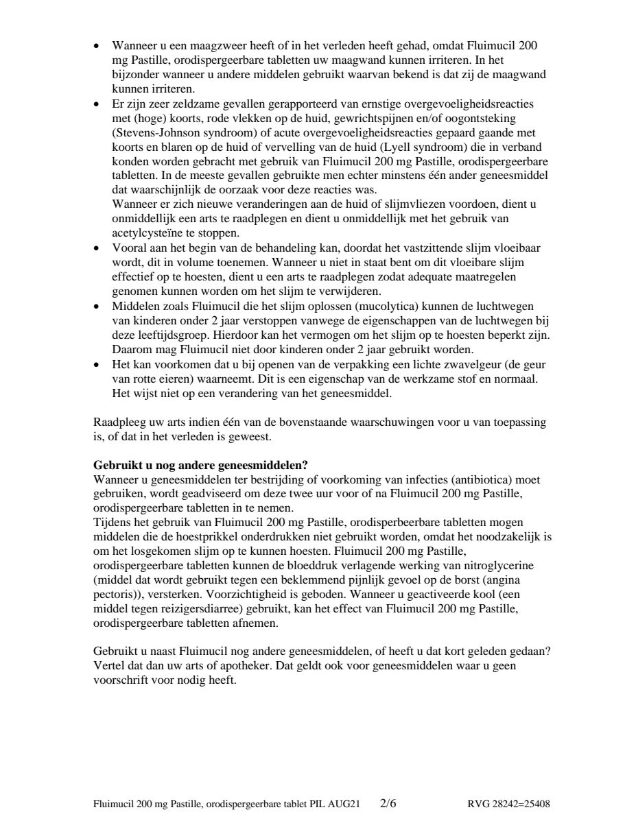 Pastille 200mg Zuigtabletten afbeelding van document #2, leaflet