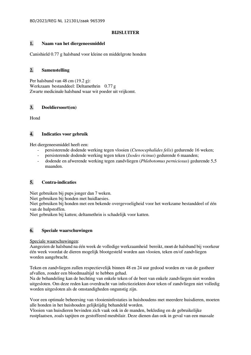 Canishield Halsband Grote Honden afbeelding van document #13, leaflet