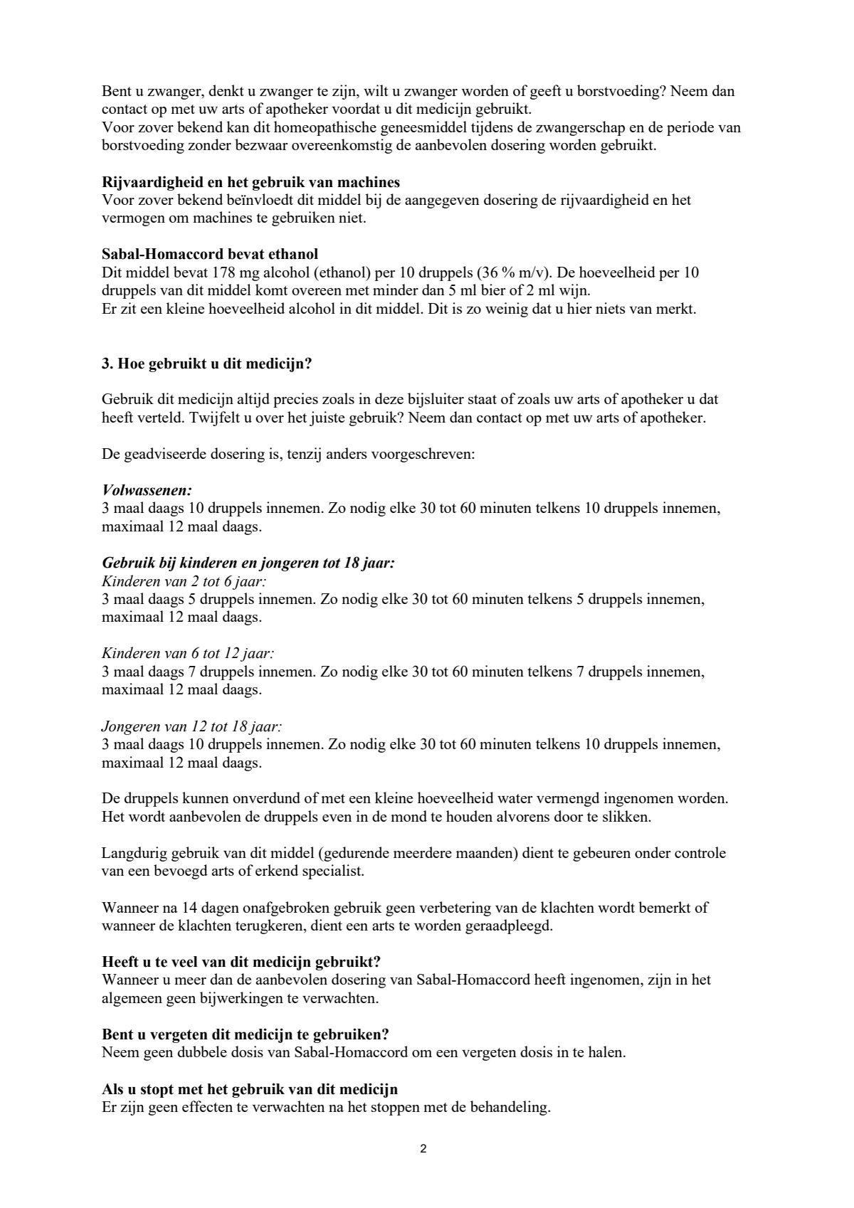 Sabal-Homaccord afbeelding van document #2, leaflet