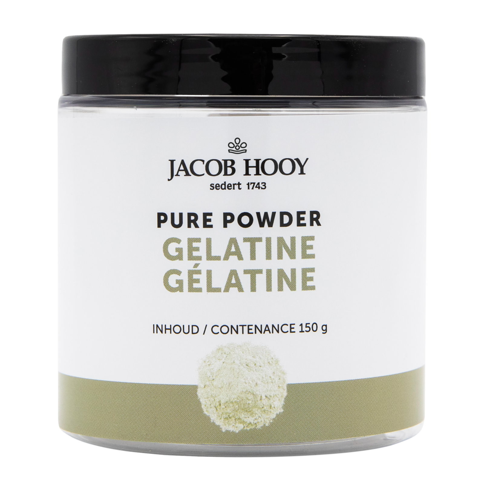 Jacob Hooy Pure Powder Gelatine Poeder afbeelding
