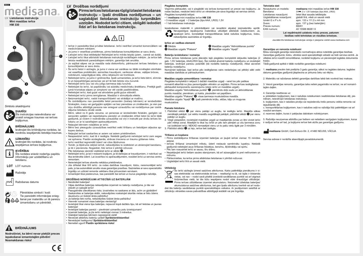 HM 330 Mini Hand Massage afbeelding van document #22, instructions