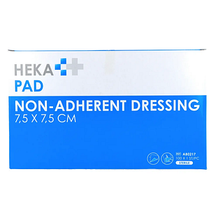 Heka Pad Wondkompres 7,5 x 7,5cm 100ST