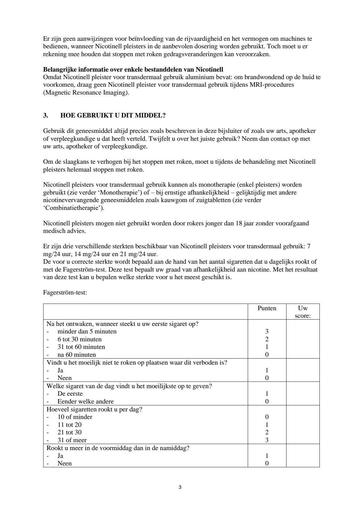 Pleisters 14 mg - voor stoppen met roken afbeelding van document #3, leaflet
