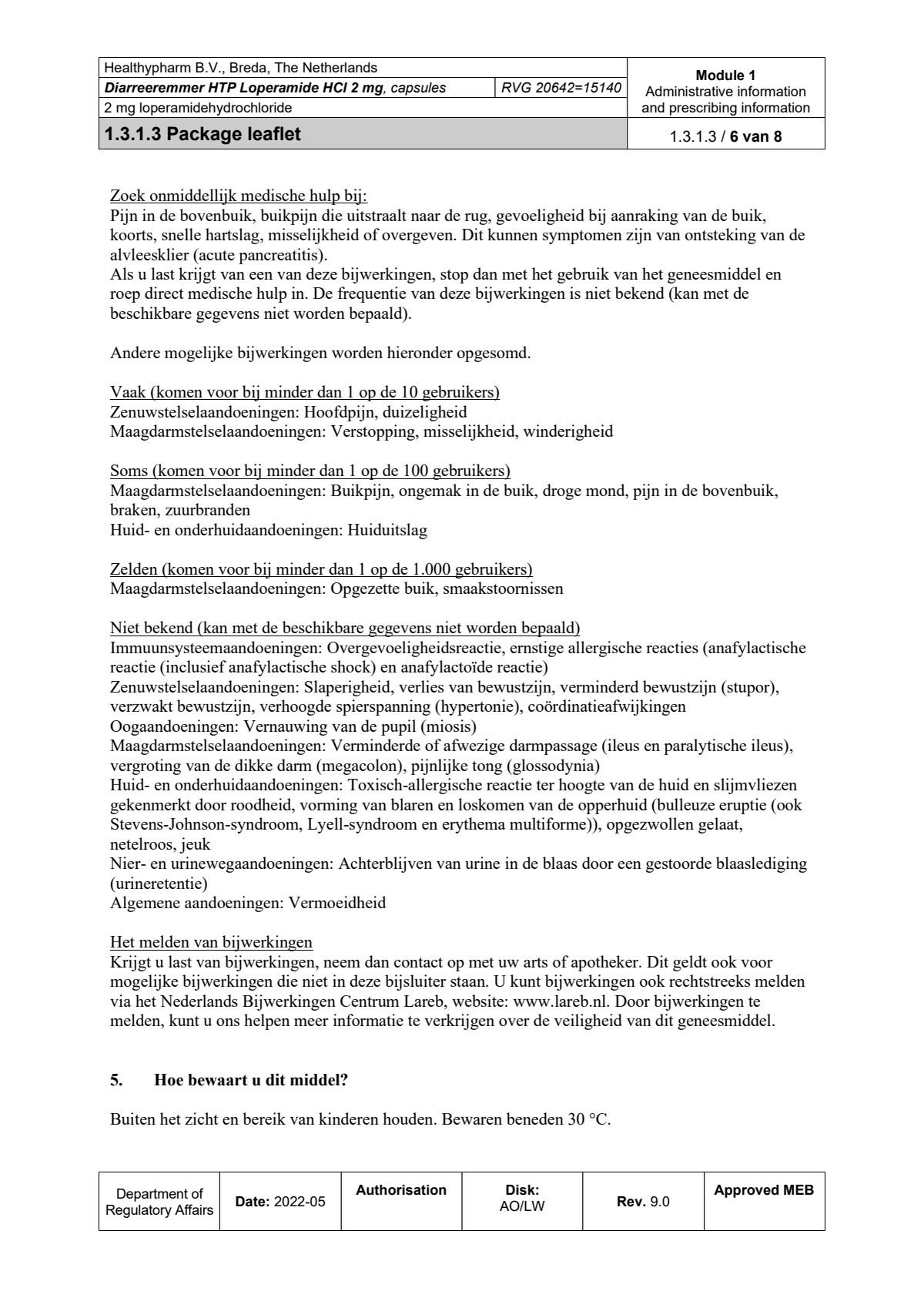 Diarreeremmer HTP 2mg afbeelding van document #6, leaflet