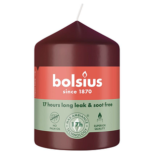 Bolsius Stompkaars 80/58 Velvet Red 1ST Bolsius Stompkaars 80/58 Velvet Red 1ST